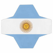 愛国的なアルゼンチンの旗 サッカーボール (フラット)