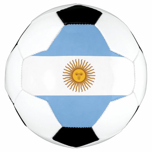 愛国的なアルゼンチンの旗 サッカーボール (正面)