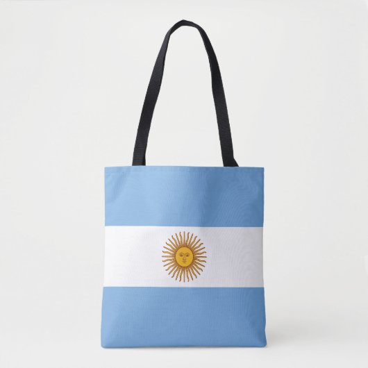 愛国的なアルゼンチンの旗 トートバッグ (正面)