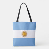 愛国的なアルゼンチンの旗 トートバッグ (裏面)