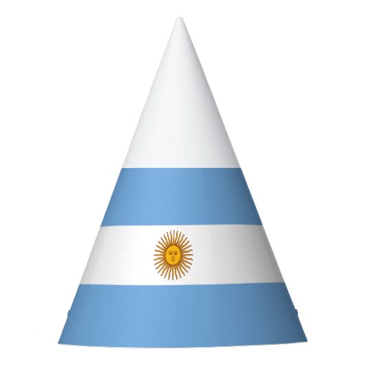 愛国的なアルゼンチンの旗 パーティーハット (正面)