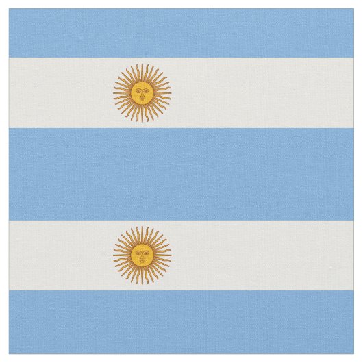 愛国的なアルゼンチンの旗 ファブリック (クローズアップ)