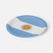 愛国的なアルゼンチンの旗 ペーパープレート (アングル)