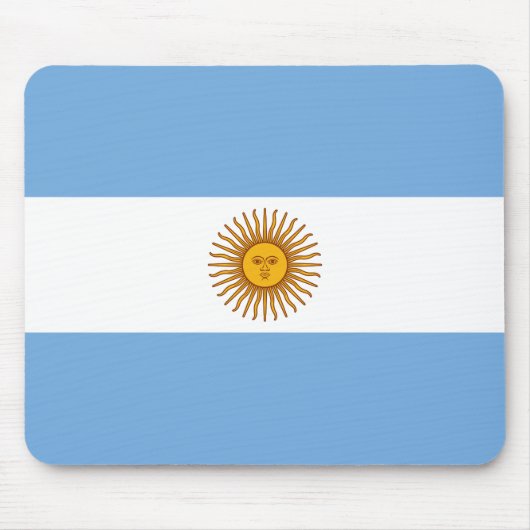愛国的なアルゼンチンの旗 マウスパッド (正面)