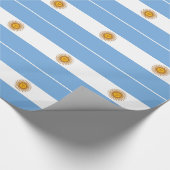 愛国的なアルゼンチンの旗 ラッピングペーパー (角)