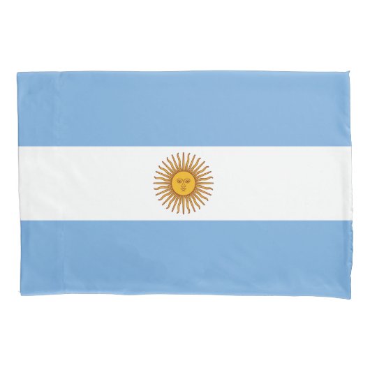 愛国的なアルゼンチンの旗 枕カバー (正面)