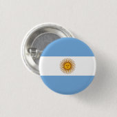 愛国的なアルゼンチンの旗 缶バッジ (正面&裏面)
