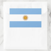 愛国的なアルゼンチンの旗 長方形シール (バッグ)