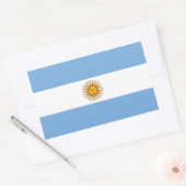愛国的なアルゼンチンの旗 長方形シール (封筒)