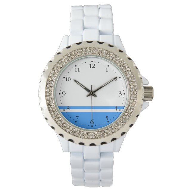 愛国的なアルタイ共和国旗 腕時計 (正面)