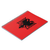 愛国的なアルバニアの旗 ノートブック (左側)