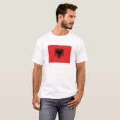 愛国的なアルバニアの旗 Tシャツ (正面フル)
