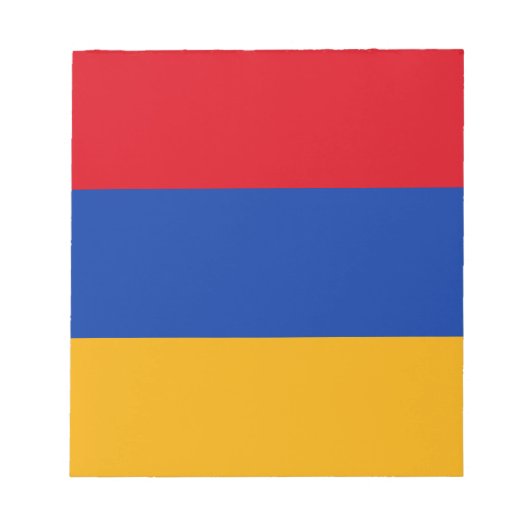 愛国的なアルメニア国旗 ノートパッド (正面)