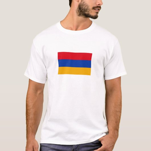 愛国的なアルメニア国旗 Tシャツ (正面)