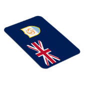 愛国的なアンギラの旗 マグネット (右側)