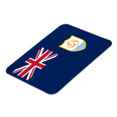 愛国的なアンギラの旗 マグネット (左側)