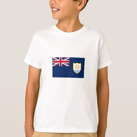 愛国的なアンギラの旗 Tシャツ (正面)