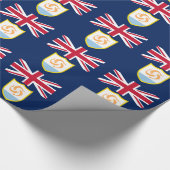 愛国的なアンギラ国旗のラッピング紙 ラッピングペーパー (角)