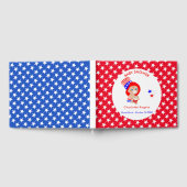 愛国的なアンクルサムアメリカンベビー パーソナライズされた ゲストブック (全面)