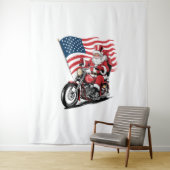 愛国的なアンクルサムバイク タペストリー (インサイチュ)