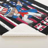 愛国的なアンクルサム・ダビング7月4日 シェルパブランケット (3/4)