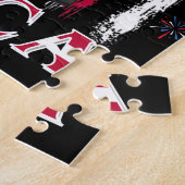 愛国的なアンクルサム・ダビング7月4日 ジグソーパズル (側面)