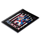 愛国的なアンクルサム・ダビング7月4日 ノートブック (左側)