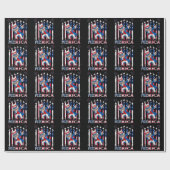 愛国的なアンクルサム・ダビング7月4日 ラッピングペーパー (フラット)