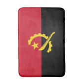 愛国的なアンゴラの国旗 バスマット (正面縦)