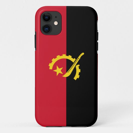 愛国的なアンゴラの旗 Case-Mate iPhoneケース (裏面)