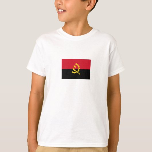 愛国的なアンゴラの旗 Tシャツ (正面)