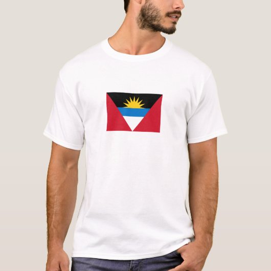 愛国的なアンティグア・バーブーダの国旗 Tシャツ (正面)