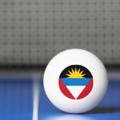 愛国的なアンティグア・バーブーダの旗 卓球ボール (ネット)