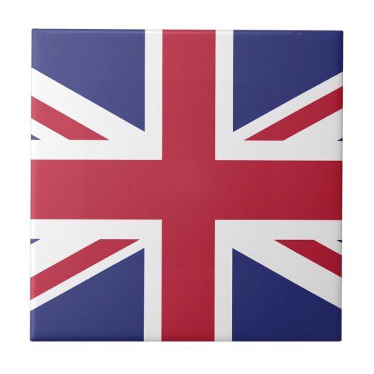 愛国的なイギリスの旗 タイル (正面)