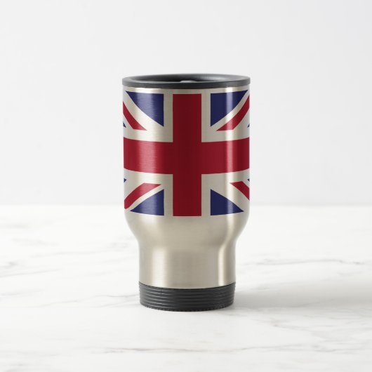 愛国的なイギリスの旗 トラベルマグ (中央)