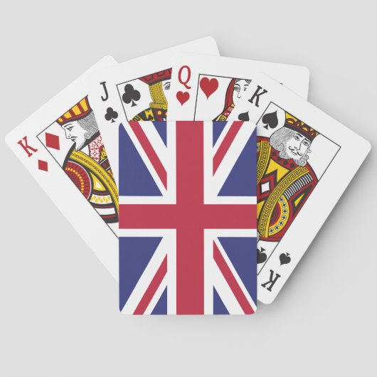 愛国的なイギリスの旗 トランプ (裏面)