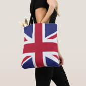 愛国的なイギリスの旗 トートバッグ (クローズアップ)