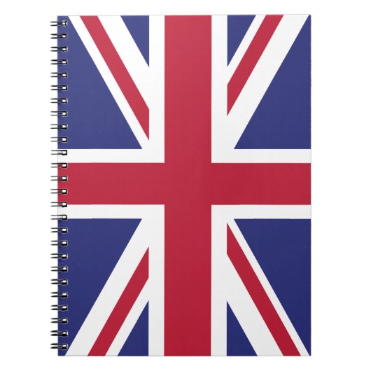 愛国的なイギリスの旗 ノートブック (正面)