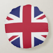 愛国的なイギリスの旗 ラウンドクッション (裏面)