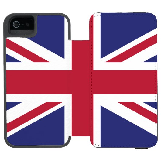 愛国的なイギリス国旗 INCIPIO iPhoneウォレットケース (フォリオ Open)