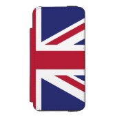 愛国的なイギリス国旗 INCIPIO iPhoneウォレットケース (フォリオ 正面)