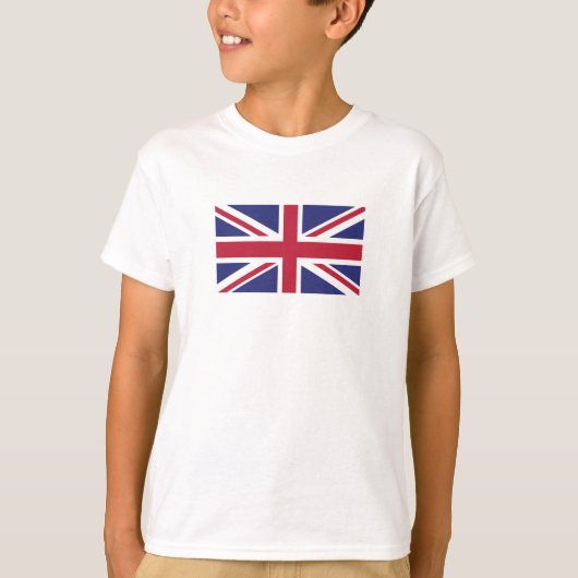 愛国的なイギリス国旗 Tシャツ (正面)