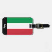 愛国的なイタリアの荷物タグイタリアン、国旗 ラゲッジタグ (正面横)