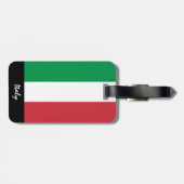 愛国的なイタリアの荷物タグイタリアン、国旗 ラゲッジタグ (裏面横)