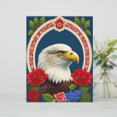 愛国的なイーグルアートスクレーブック紙 (スタンド正面)