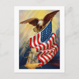 愛国的なイーグルカード ポストカード