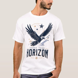 愛国的なイーグルグラフィックモチベーショナルTシャツ Tシャツ