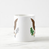 愛国的なイーグルコーヒーマグ コーヒーマグカップ (中央)