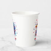 愛国的なイーグル花火 紙コップ (左)