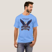 愛国的なイーグルTシャツ アメリカ250周年記念Tシャツ Tシャツ (正面フル)